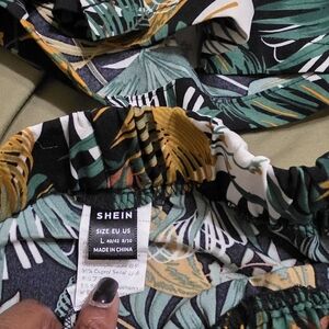 Shein Tropical Print Skirt